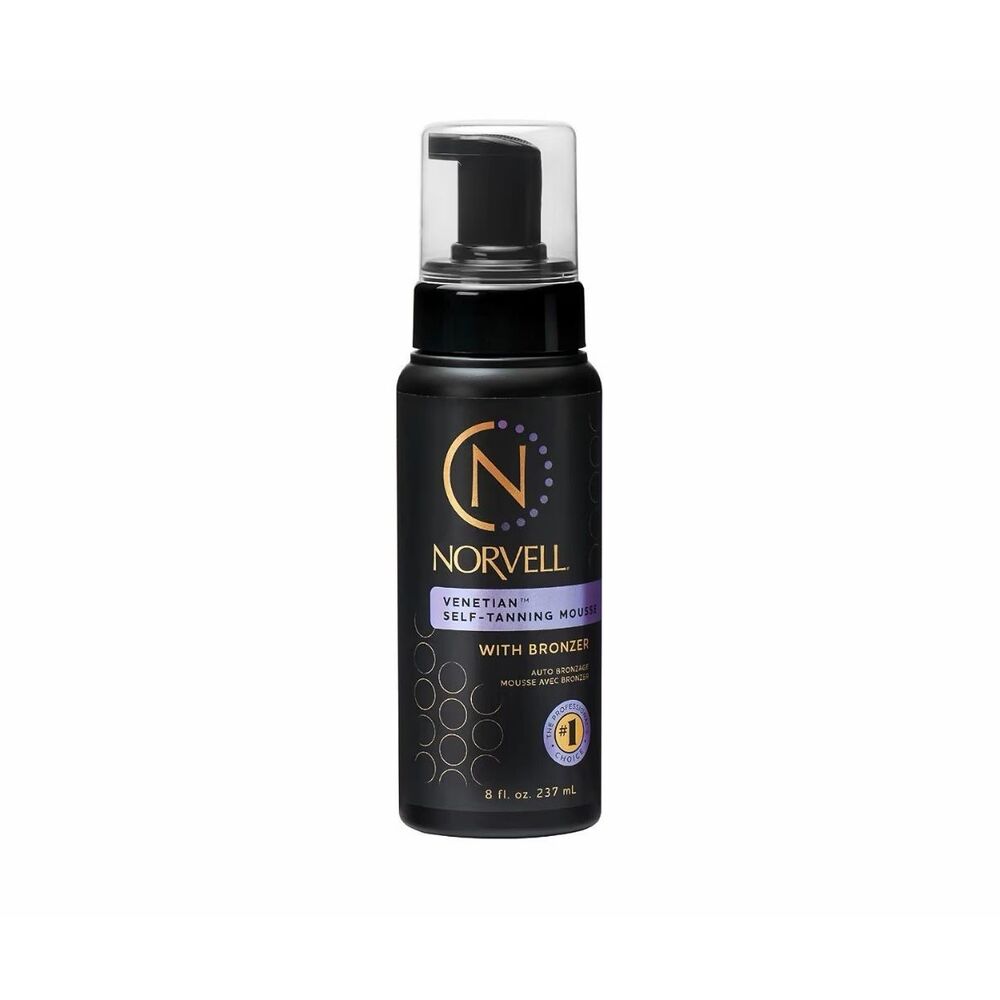 Norvell Venetian Sunless Self Tanner Mousse with Bronzer, 8 Fl Oz